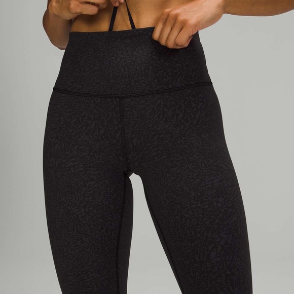 Lululemon Wunder Train High-Rise Tight 25" Crunch Black - Picture 1 of 4